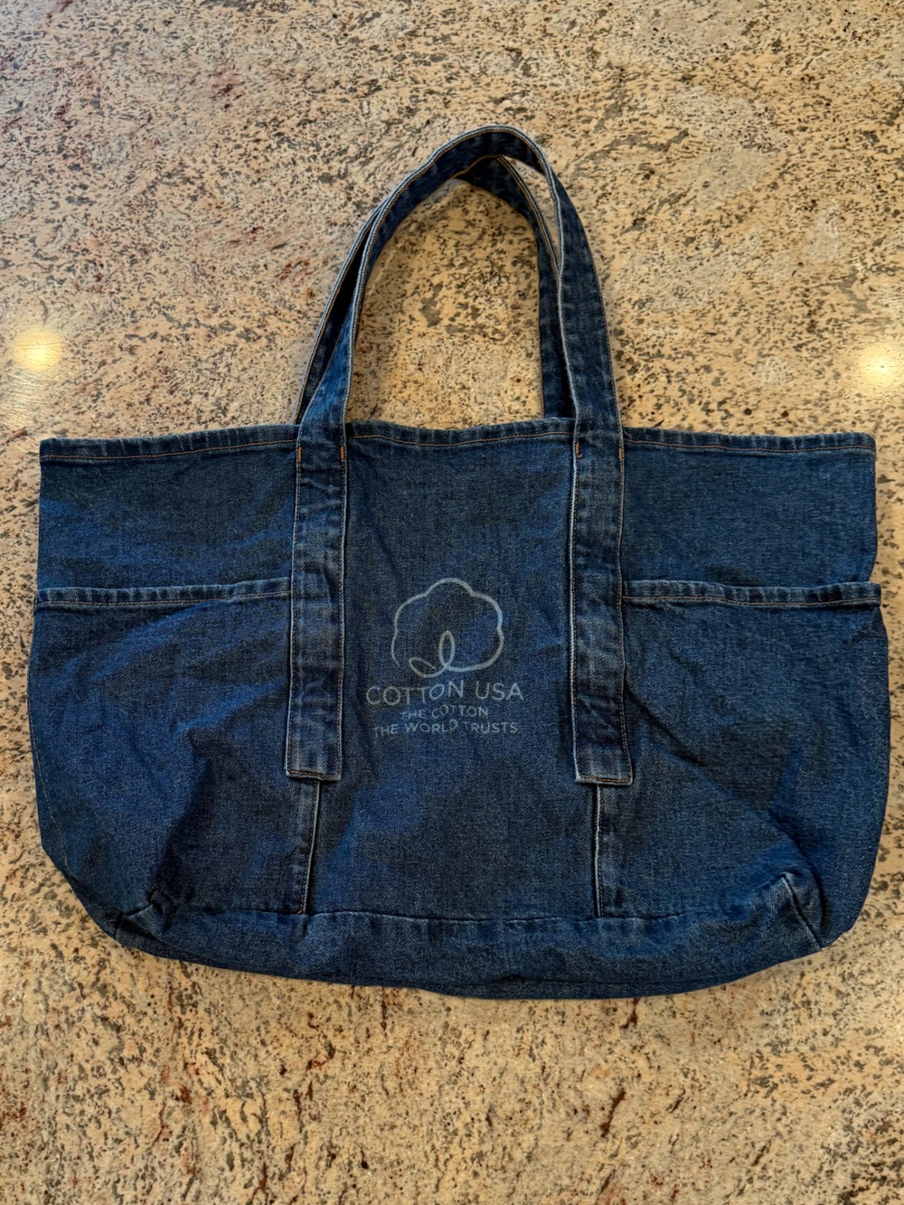 Large Denim Tote Bag
